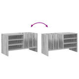 Record Cabinet Grey Sonoma 78.5 x 35 x 45 cm Engineered Wood 891077