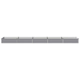 Raised Garden Bed Grey 400 x 80 x 24 cm cold-rolled steel 8006508