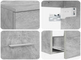 Bathroom Furniture Set 2 pcs Concrete Grey Engineered Wood 3403955