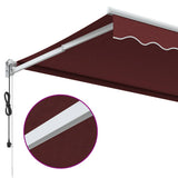 Automatic Retractable Awning Burgundy 350x250 cm 3215304