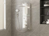 Shower Panel Unit 25x43x110 cm Silver 151421