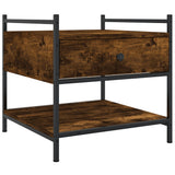 Coffee Table Smoked Oak 50x50x50 cm Engineered Wood 833967