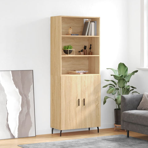 Highboard Sonoma Oak 69.5x34x180 cm Engineered Wood 3189272