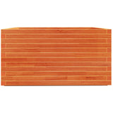 Garden Planter Wax Brown 90x90x49.5 cm Solid Wood Pine 3282536