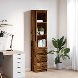 Highboard Old Wood 37.5x35x180 cm Engineered Wood 861668