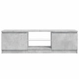 TV Cabinet with LED Lights Concrete Grey 120x30x36 cm 804287
