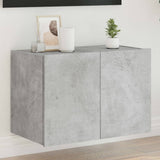 TV Wall Cabinet with LED Lights Concrete Grey 60x35x41 cm 837308