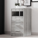 Drawer Cabinet Grey Sonoma Engineered wood Compact Drawer Cabinet 815094