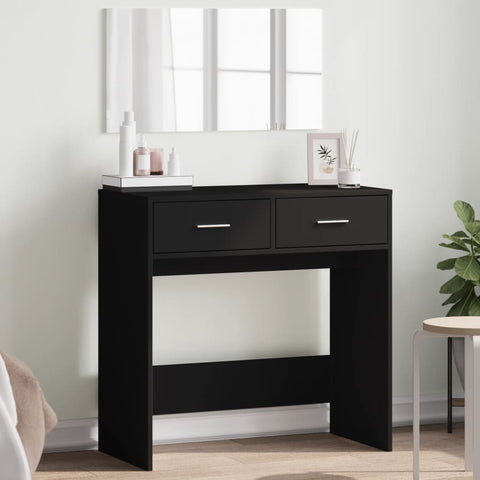 ZNTS Dressing Table with Mirror Black 80x39x80 cm 840703