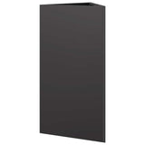 Garden Planter Black Triangular 40x34.5x75 cm Steel 851157