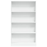 Bookcase White 80x24x143 cm Engineered Wood 857844