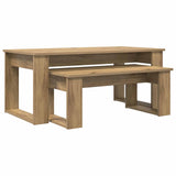 Coffee Table Set 2 pcs Artisan Oak Engineered Wood 8000139