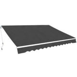 Folding Awning Manual Operated 600 cm Anthracite 276355
