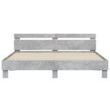 Bed Frame without Mattress Concrete Grey 160x200 cm 3207409