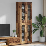 Highboard FLORIN Old Wood 60 x 35 x 182 cm Engineered Wood 3397912