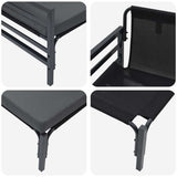 Outdoor Furniture 2 Piece Anthracite 80 x 80 x 71 cm Steel 42009984