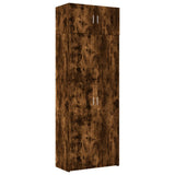 Storage Cabinet Smoked Oak 80x42.5x225 cm Engineered Wood 3281354