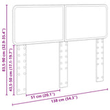 Headboard White Engineered wood 888550