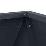 Planter 2 pcs Anthracite 30 x 30 x 30 cm Steel 883813