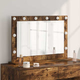 Vanity Mirror Rectangular Smoked Oak 80 x 55 x 18 cm 868297
