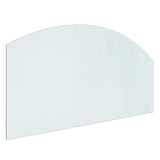 Fireplace Glass Plate Transparent 100 x 50 cm Glass 353882
