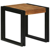 Nesting Table 3 pcs Brown and Black Solid Acacia Wood and Metal 4104728