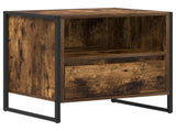 Bedside Table Smoke Oak 50 x 39.5 x 50 cm Engineered Wood 886670