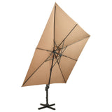 Cantilever Garden Parasol Taupe 312374