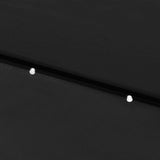 Garden Parasol with LEDs and Steel Pole Black 2x3 m 313792