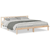 Extra Long Bed Frame without Mattress 200x220 cm Solid Wood Pine 852454