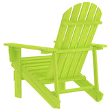 Garden Chair Green Solid Fir Wood Large Ergonomic 315876