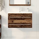 Bathroom Sink Cabinet 2 pcs Old Wood 80 x 38.5 x 48 cm 3333135