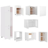 8 Piece Kitchen Cabinet Set Lyon White Engineered Wood 3067639