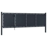 144536 Garden Gate Steel 350x100 cm Anthracite