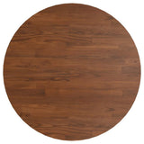 Round Table Top Dark Brown 60x1.5 cm Treated Solid Wood Oak 342968
