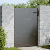 Garden Gate with Lock Black 85 x 125 cm Powder-coated steel 42015880