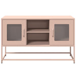 ZNTS TV Cabinet Pink 100.5x39x60.5 cm Steel 853381