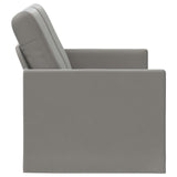 2 Seater Sofa Light Grey 130 x 81 x 82 cm Velvet 42041054