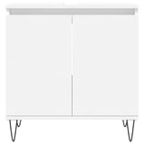 ZNTS 3 Piece Bathroom Cabinet Set White Engineered Wood 3187789
