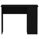 Desk Black 100x55x75 Engineered Wood 823025