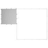 Dog Kennel Silver 6.05 m Steel 3082208