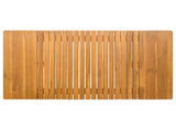 Bath Mat Plain Brown 100 x 55 cm Solid Acacia Wood 42025265