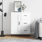 Sideboard High Gloss White 69.5x34x90 cm Engineered Wood 830278