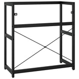 Bathroom Washbasin Frame Black 79x38x83 cm Iron 338501