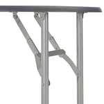 ZNTS 3 Piece Folding Dining Set with Storage Rack MDF and Steel Black 284404