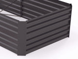 Raised Beds for Garden, Galvanised Steel Outdoor Planters with Multi-reinforced Rods, 180 x 90 x 59 T3398P322096