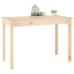 ZNTS Dining Table 110x55x75 cm Solid Wood Pine 814249