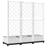 Garden Planter White 120 x 40 x 121.5 cm 153283