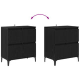 Sideboards 3 pcs Black Oak 60 x 35 x 70 cm Engineered Wood 3415598