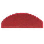 Stair Mats 15 pcs 65x24x4 cm Bordeaux Half Round Large 133889